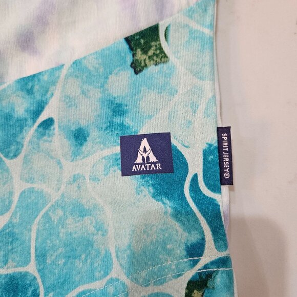 Disney Avatar Spirit Jersey The Way Of Water Large Turqoise 2023 Tie-Die - Picture 7 of 12